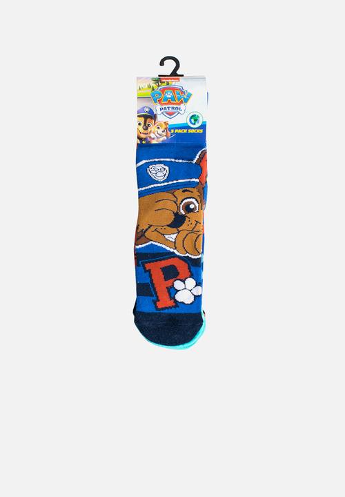 Character Group - Paw patrol 3pk anklet socks - blue