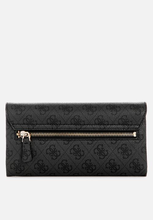 GUESS - Noelle crossbody flap organiser - coal