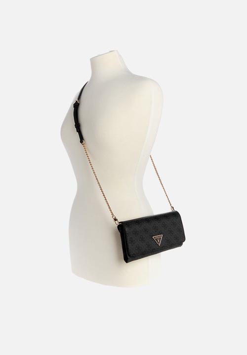 GUESS - Noelle crossbody flap organiser - coal