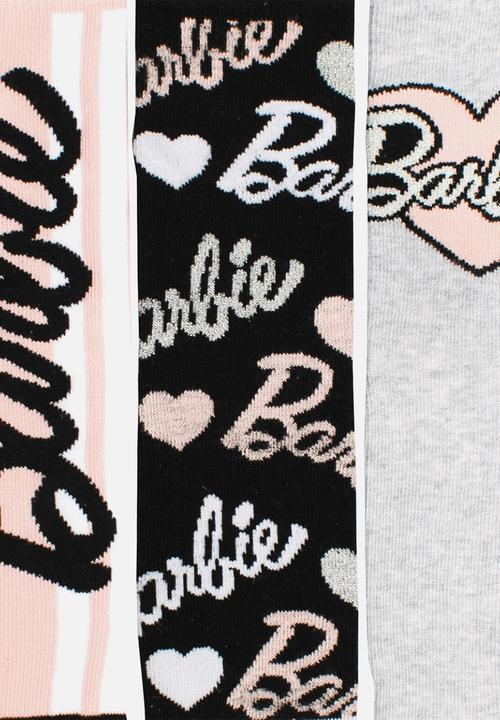 Character Group - Barbie 3pk anklet socks - pink