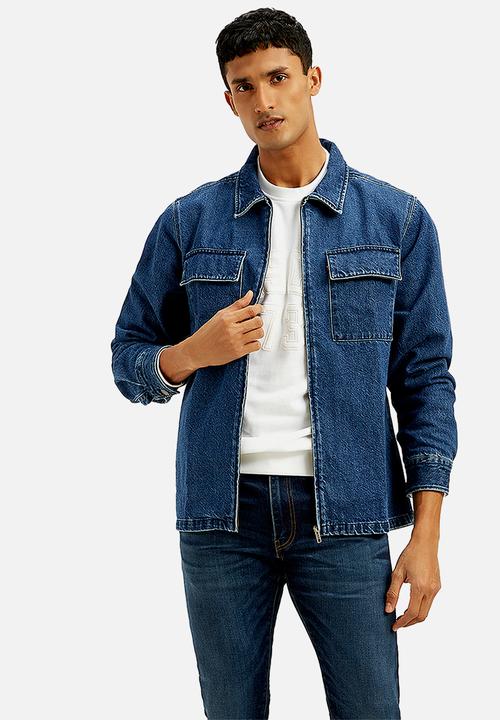 Levi’s® - BLR L/S ZIP FRT STD SHT DENIM4 - DEEP INDIGO