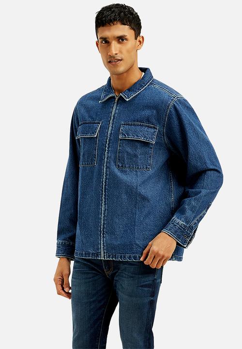 Levi’s® - BLR L/S ZIP FRT STD SHT DENIM4 - DEEP INDIGO