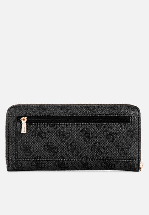 GUESS - Laurel large zip arpund purse - coal