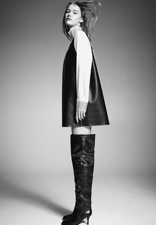 H&M - Coated dress - black
