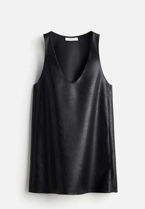 H&M - Coated dress - black