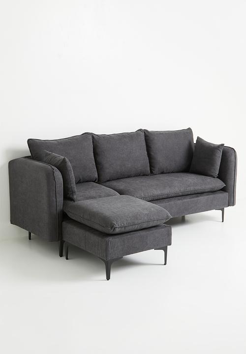 Sixth Floor - Sofia sectional sofa-charcoal