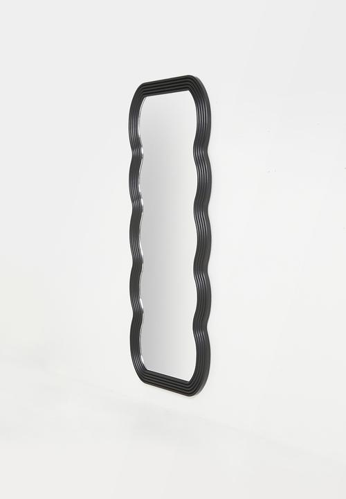 Sixth Floor - Swirl Full length Mirror - Black