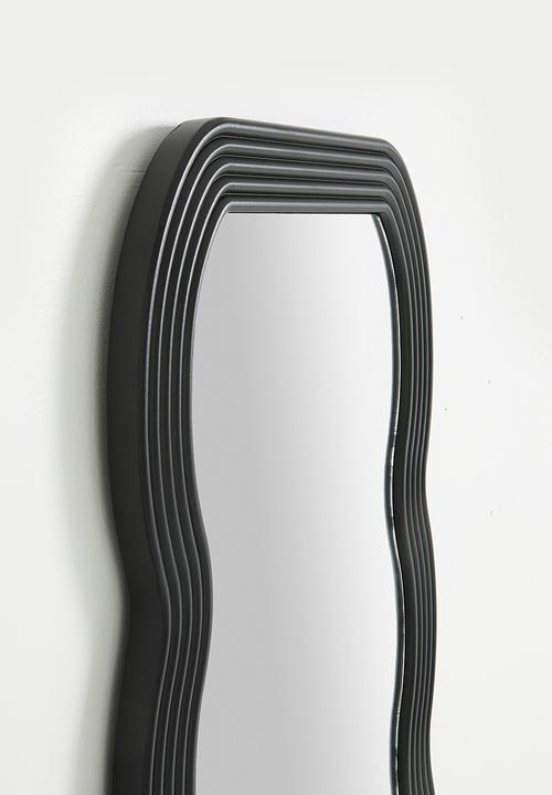 Sixth Floor - Swirl Full length Mirror - Black