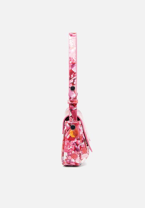 Diesel  - Play clutch bag - pink & white