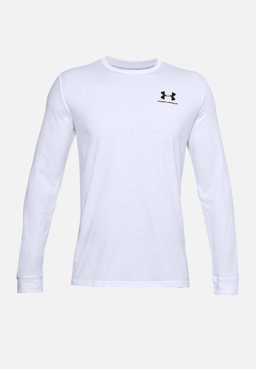 Under Armour - UA Sportstyle Left Chest Ls - White /  / Black