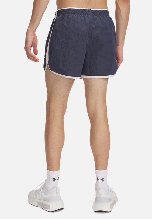 Under Armour - UA Run 96 Shorts - Downpour Gray /  / White Quartz