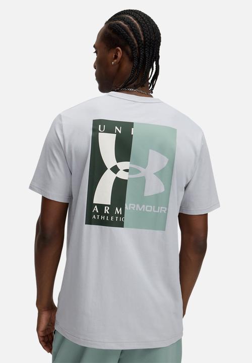 Under Armour - UA 60/40S Evol Logo Ss - Mod Gray / Silica Green / Summit White