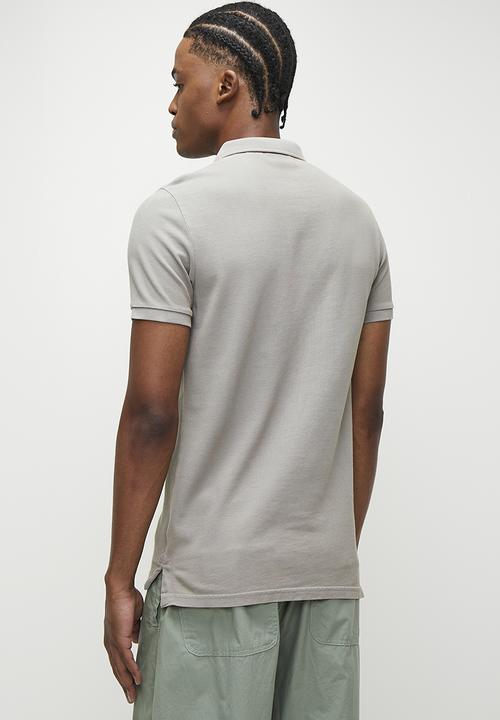 Superdry. - Vint destroy polo - Destroy Dove Grey
