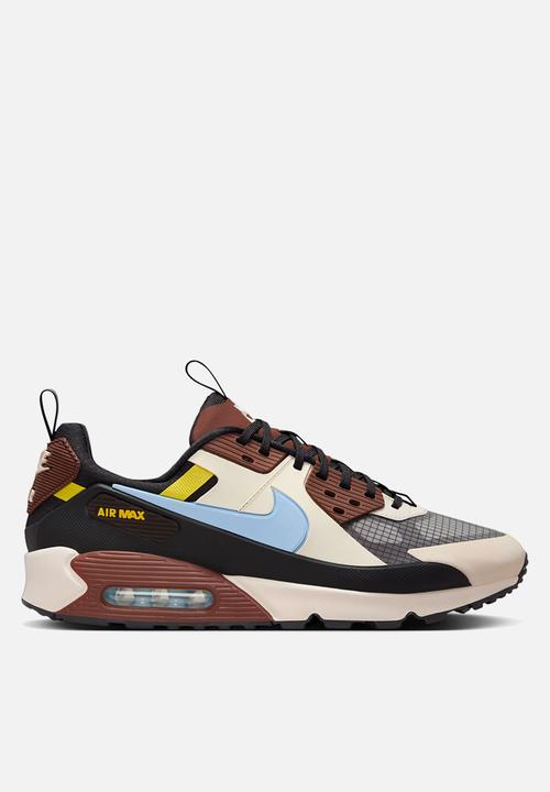 brown and blue airmax