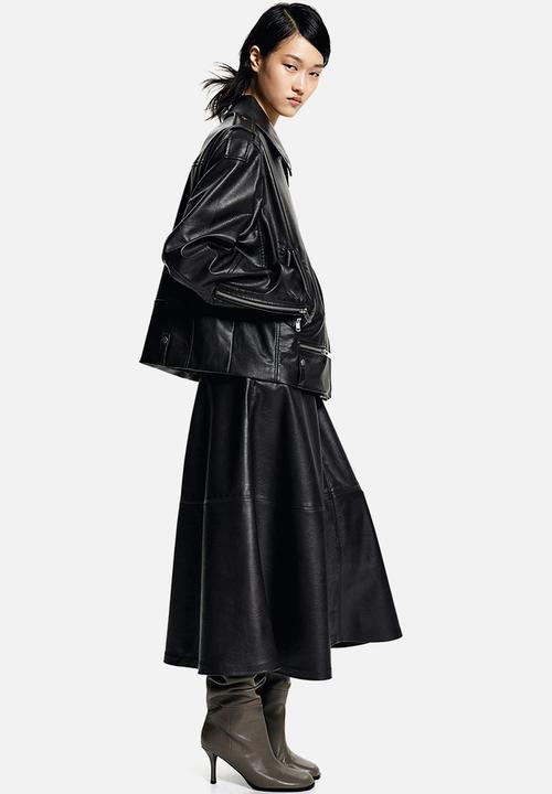 H&M - Coated skirt - brown