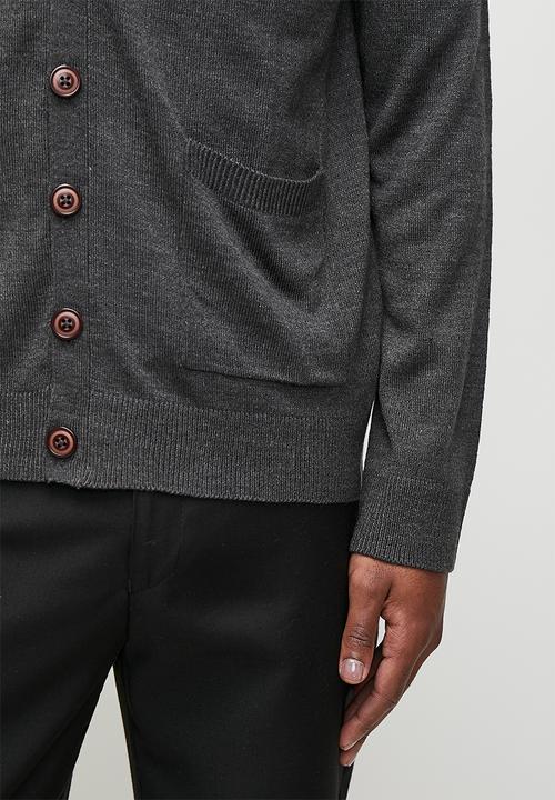 Brave Soul - Knitwear - Dark Charcoal Marl