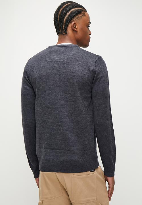 Brave Soul - Knitwear - Dark Navy Marl
