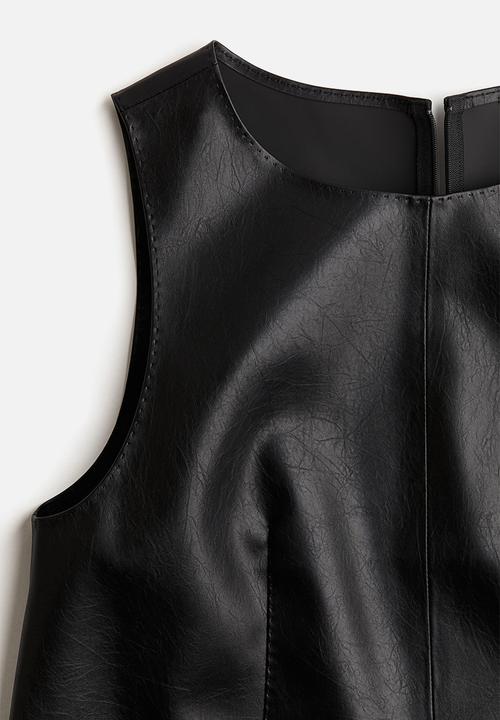 H&M - Coated vest top - black