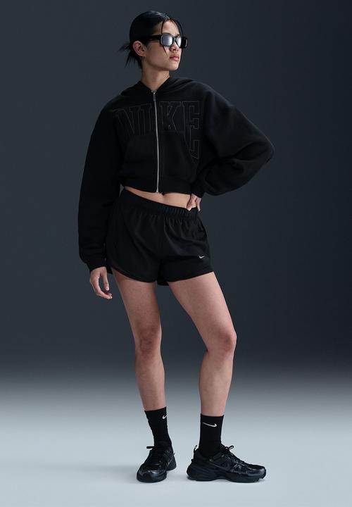 black cropped nike jumper