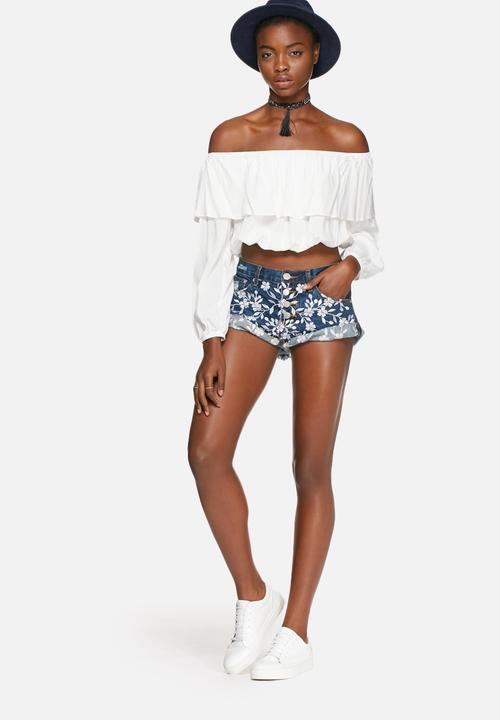 Glamorous - Embroidered shorts
