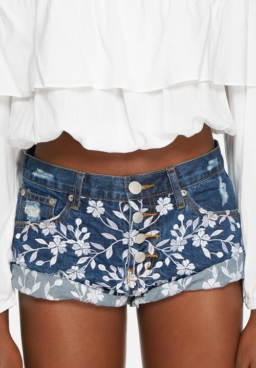 Glamorous - Embroidered shorts