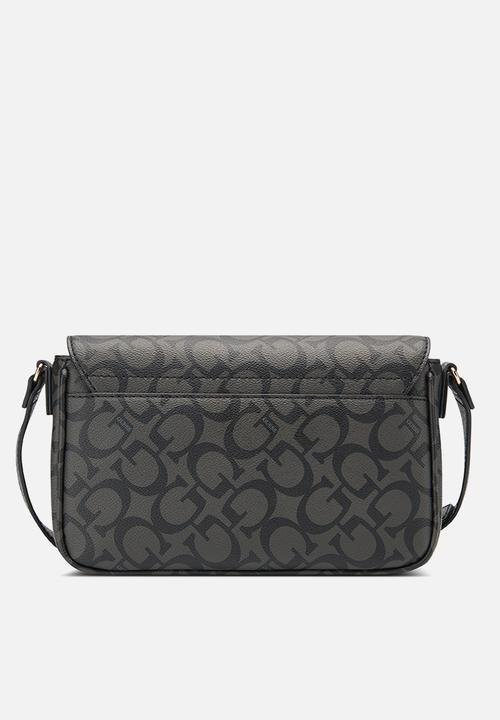 GUESS - Reinee crossbody flap - coal