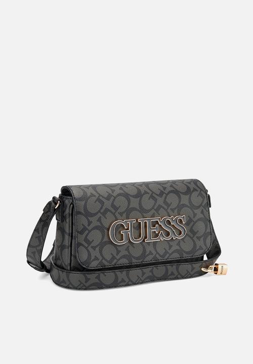 GUESS - Reinee crossbody flap - coal