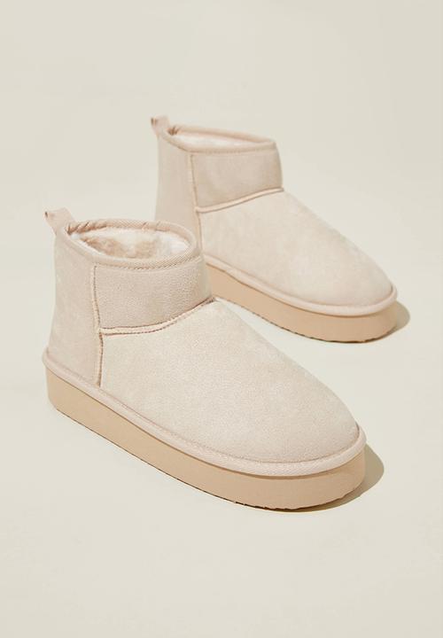 Cotton On - Platform Home Boot - Bone
