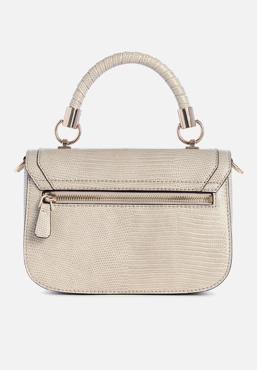 GUESS - Orlina top handle flap - taupe