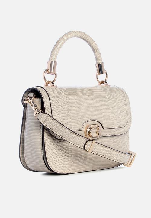 GUESS - Orlina top handle flap - taupe