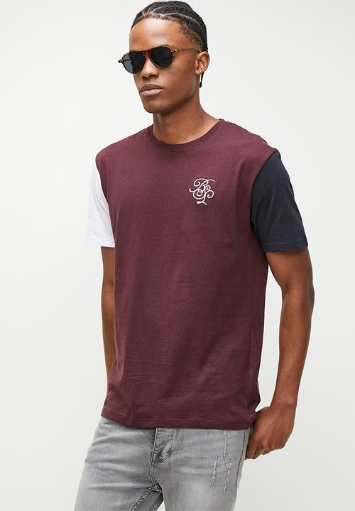 Brave Soul - T-Shirts - Burgundy