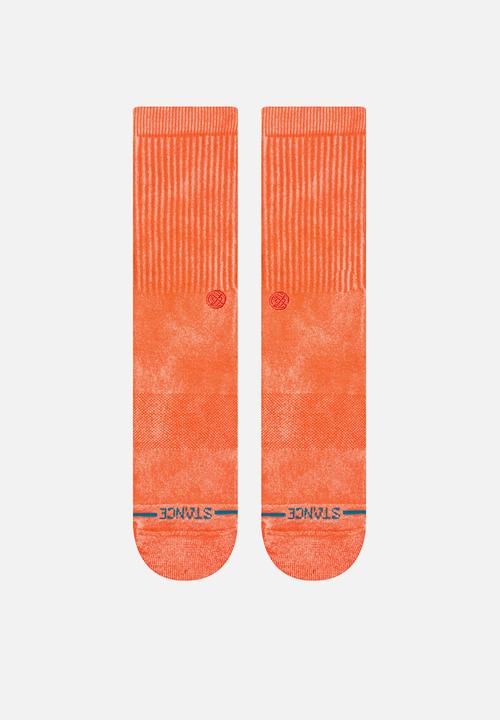 Stance Socks - Icon dyed crew - coral