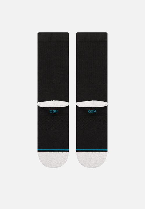 Stance Socks - Smashed crew - black