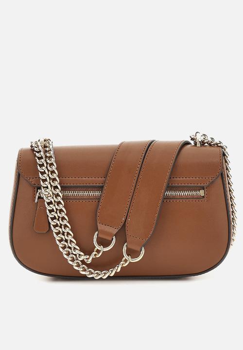GUESS - Daryna convertible crossbody flap - cognac