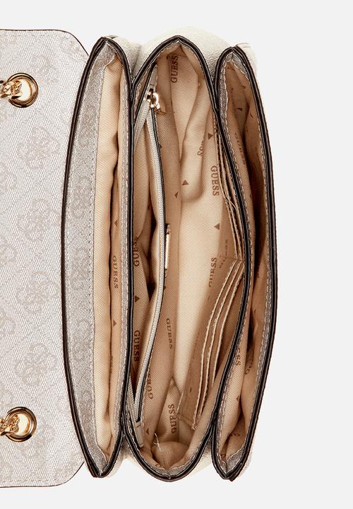 GUESS - Noelle convertible crossbody flap - dove
