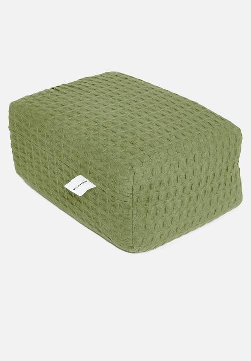 Sixth Floor - Cotton Waffle Duvet Cover Set - Sage
