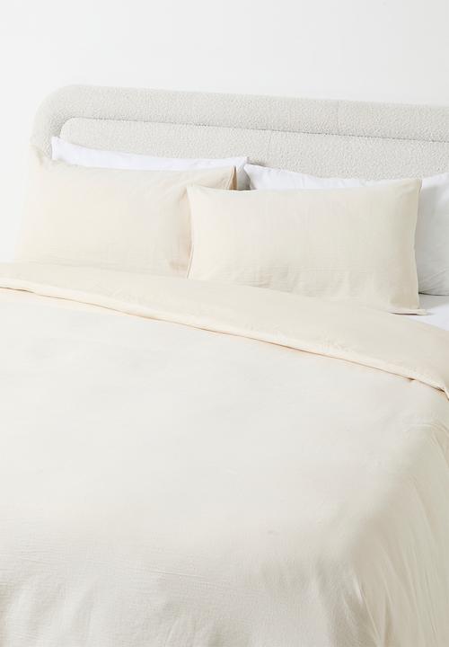 Sixth Floor - Cotton Matelasse Duvet Set - White