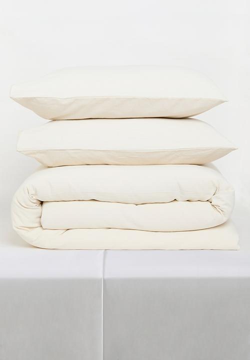 Sixth Floor - Cotton Matelasse Duvet Set - White