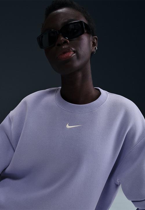 Nike - Nike Phoenix long crew - Lilac Ice/Sail