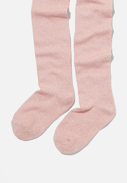 Cotton On - Solid tights - pink shimmer