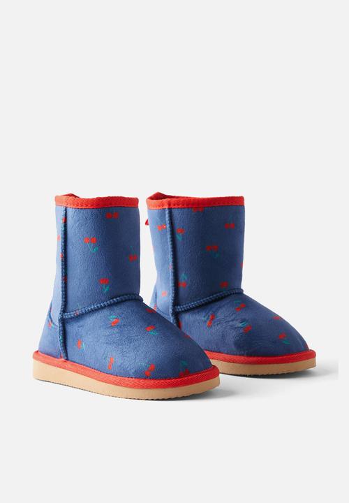 Cotton On - Kids home boot - squid ink/cherries