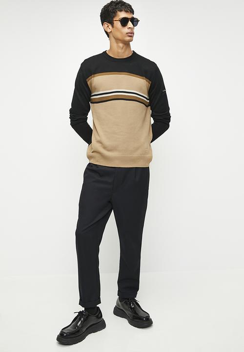 Pierre Cardin - Marc Striped Knitwear - Black