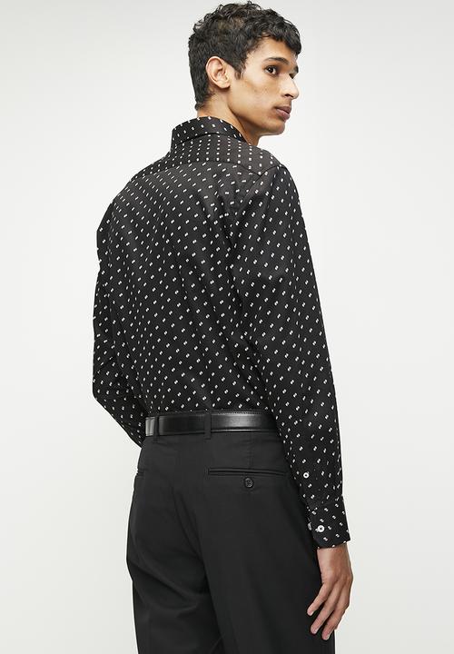 Pierre Cardin - Moon Smart Detailed Shirt - Black