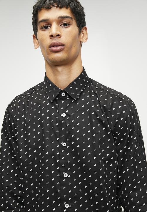 Pierre Cardin - Moon Smart Detailed Shirt - Black