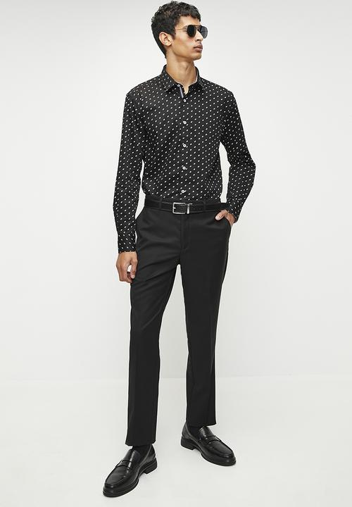 Pierre Cardin - Moon Smart Detailed Shirt - Black