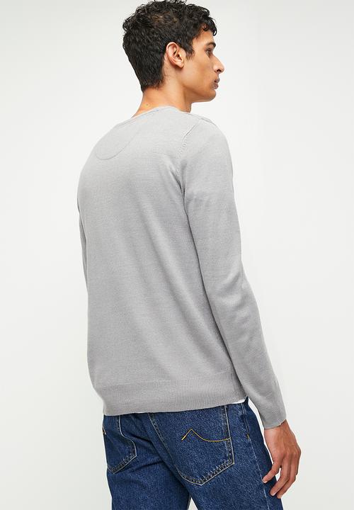 Brave Soul - Knitwear - Silver Grey Marl