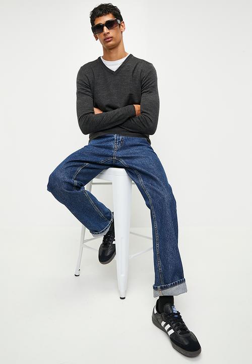 Brave Soul - Knitwear - Dark Charcoal Marl