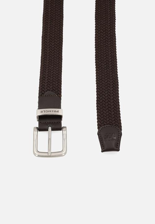 Pringle of Scotland - Pringle Enzo Elasticated Belt - Brown