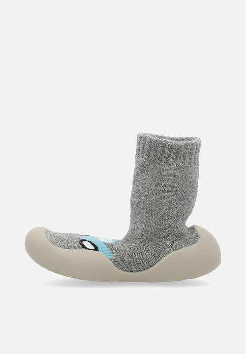 Pop Candy - Sock boot - grey/blue car