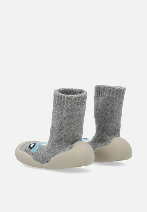 Pop Candy - Sock boot - grey/blue car